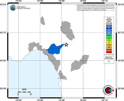 Mappa EMS - territori comuni