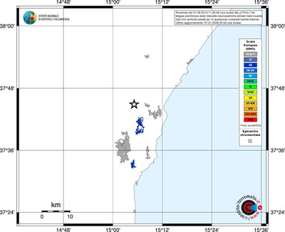 Mappa EMS - territori località