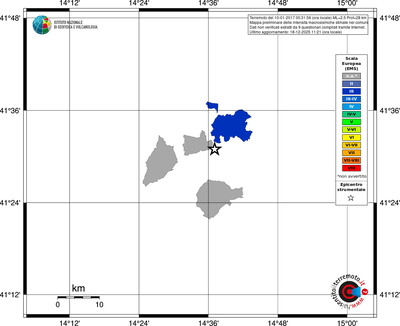 Mappa EMS - territori comuni