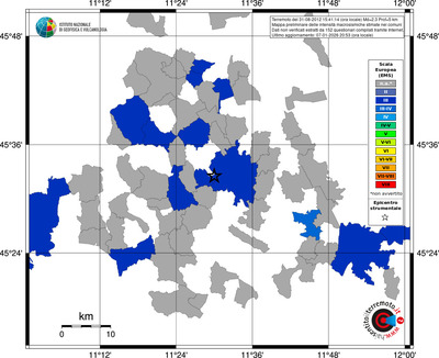 Mappa EMS - territori comuni