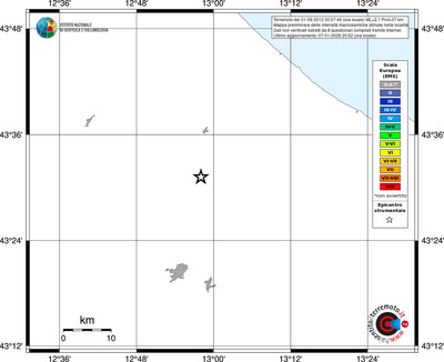 Mappa EMS - territori località