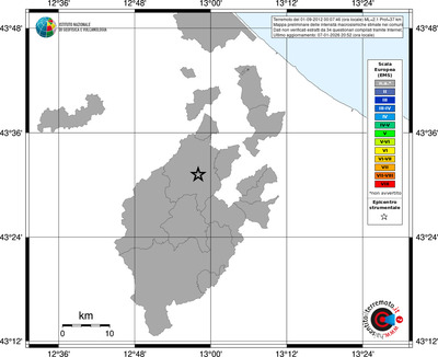 Mappa EMS - territori comuni
