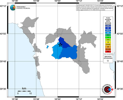 Mappa EMS - territori comuni
