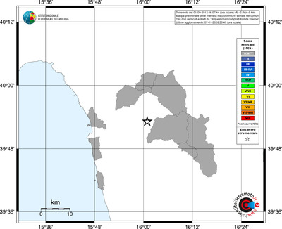 Mappa MCS - territori comuni
