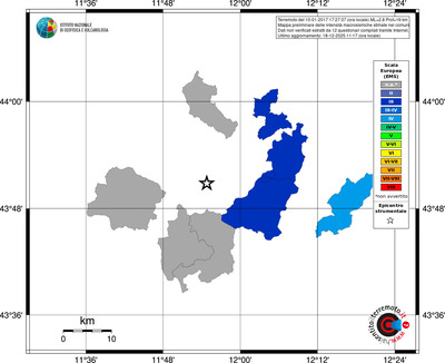 Mappa EMS - territori comuni