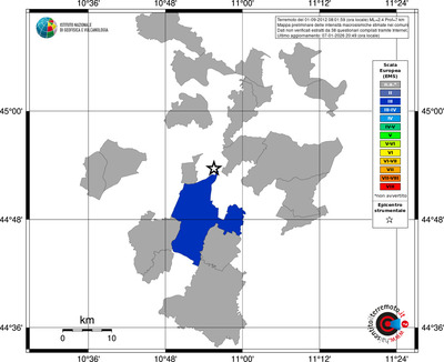 Mappa EMS - territori comuni