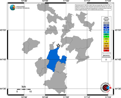 Mappa MCS - territori comuni