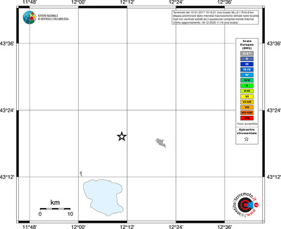 Mappa EMS - territori località