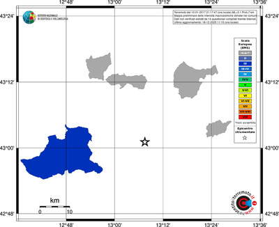 Mappa EMS - territori comuni