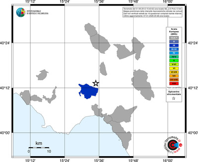 Mappa EMS - territori comuni