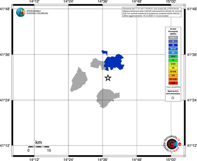 Mappa EMS - territori comuni
