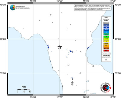 Mappa EMS - territori località