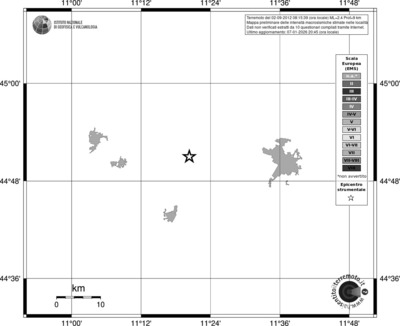 Mappa EMS - territori località
