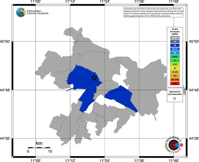 Mappa EMS - territori comuni