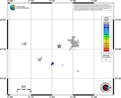 Mappa MCS - territori località