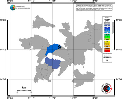 Mappa MCS - territori comuni