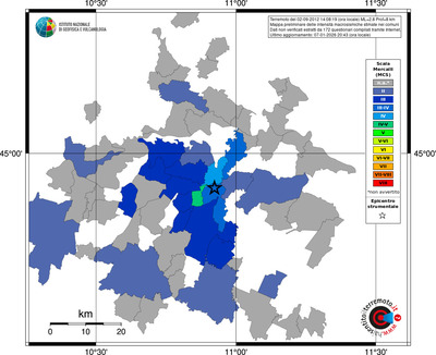 Mappa MCS - territori comuni