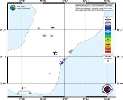 Mappa EMS - territori località