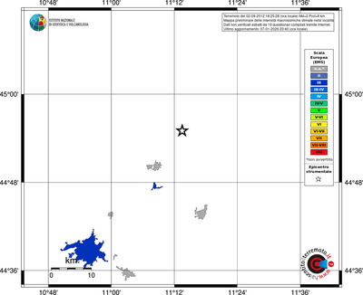 Mappa EMS - territori località