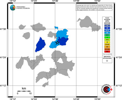 Mappa EMS - territori comuni