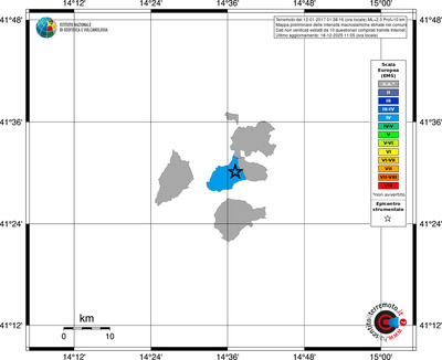 Mappa EMS - territori comuni