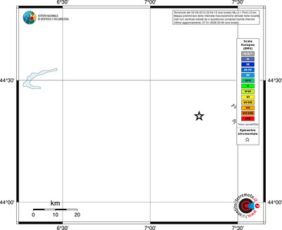 Mappa EMS - territori località