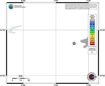 Mappa EMS - territori comuni