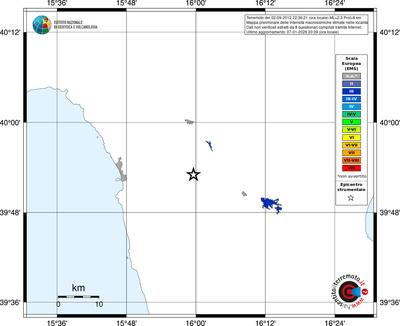 Mappa EMS - territori località