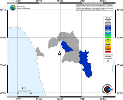Mappa EMS - territori comuni