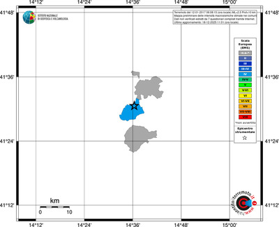 Mappa EMS - territori comuni