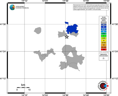 Mappa EMS - territori comuni