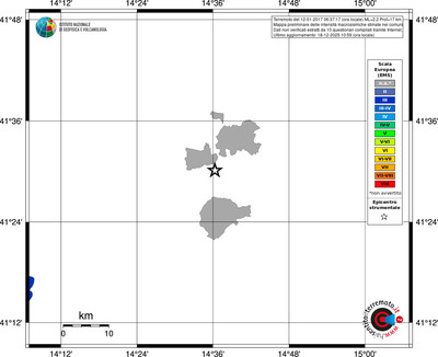 Mappa EMS - territori comuni