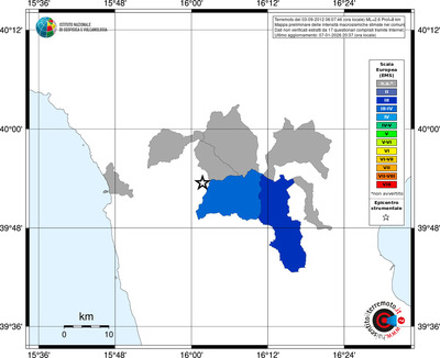 Mappa EMS - territori comuni