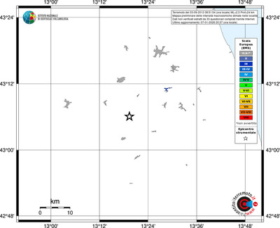 Mappa EMS - territori località