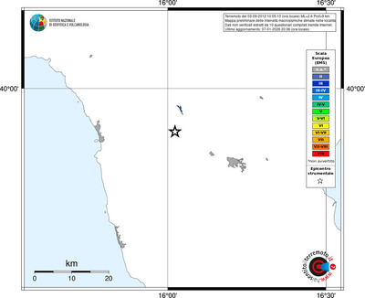 Mappa EMS - territori località