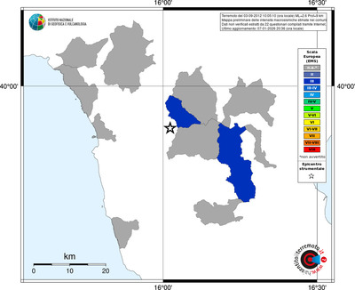 Mappa EMS - territori comuni