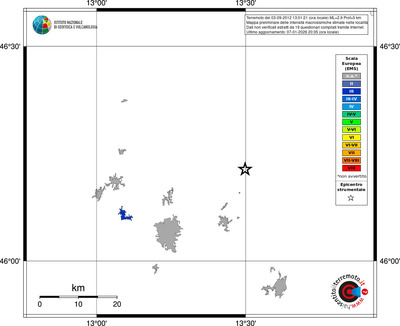 Mappa EMS - territori località