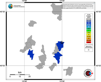 Mappa EMS - territori comuni