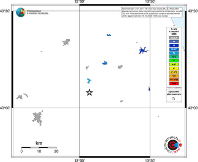 Mappa EMS - territori località