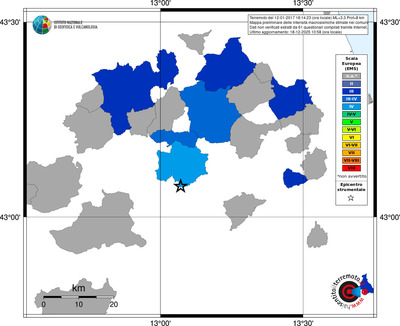 Mappa EMS - territori comuni