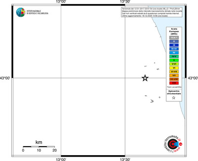 Mappa EMS - territori località