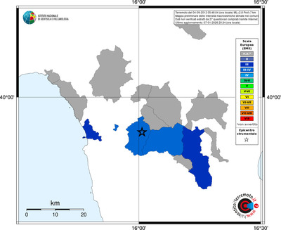 Mappa EMS - territori comuni