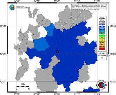 Mappa EMS - territori comuni
