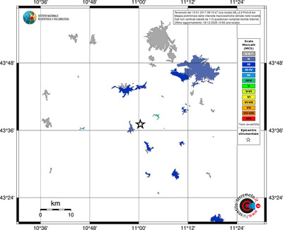 Mappa MCS - territori località