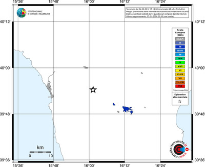 Mappa EMS - territori località