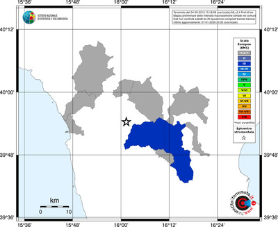 Mappa EMS - territori comuni