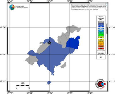 Mappa MCS - territori comuni