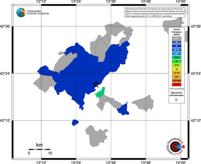 Mappa EMS - territori comuni