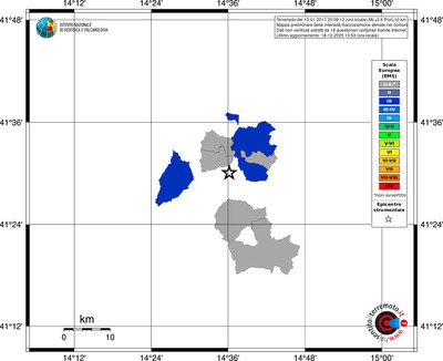 Mappa EMS - territori comuni