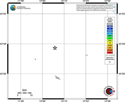 Mappa EMS - territori località